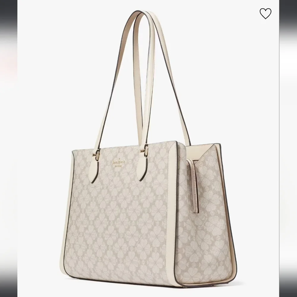 Kate Spade Cream Floral Tote - Picture 3 of 14